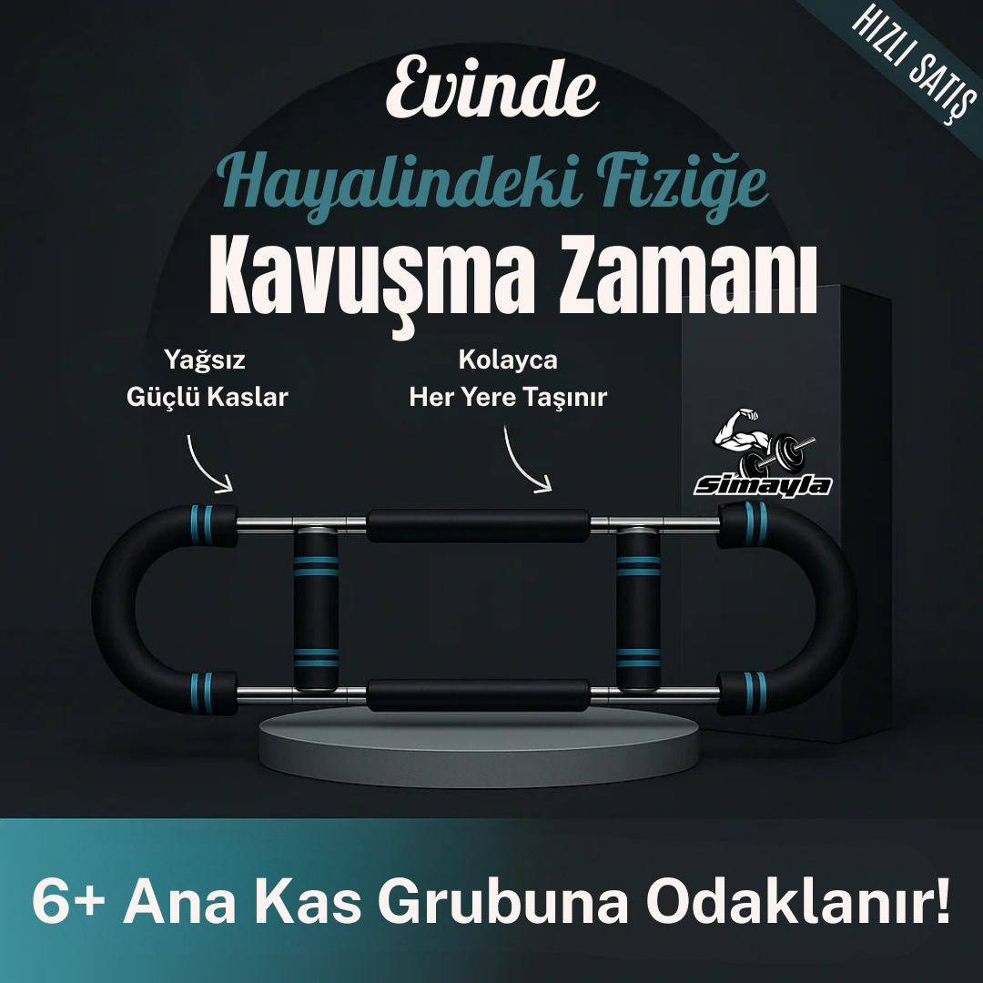 SimaylaBar Pro – Gelişmiş Tüm Vücut Güçlendirme ve Profesyonel Kas Geliştirme Cihazı